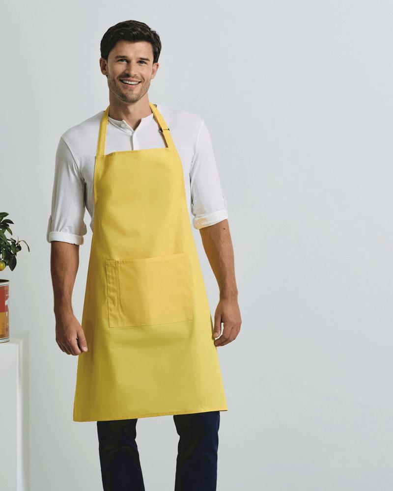 Colours Collection Bib Apron With Pocket