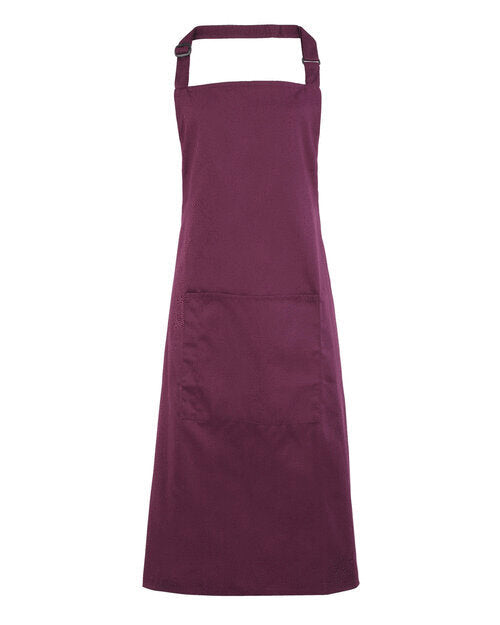 Colours Collection Bib Apron With Pocket