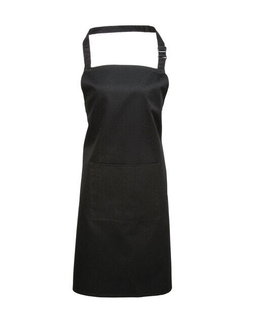 Colours Collection Bib Apron With Pocket