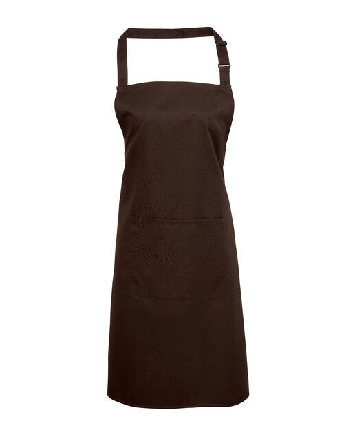Colours Collection Bib Apron With Pocket