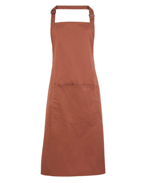 Colours Collection Bib Apron With Pocket