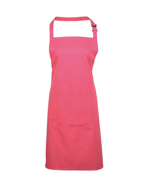 Colours Collection Bib Apron With Pocket