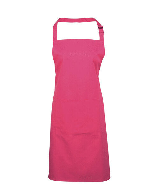 Colours Collection Bib Apron With Pocket
