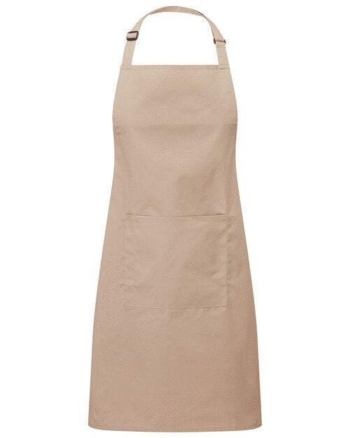 Colours Collection Bib Apron With Pocket