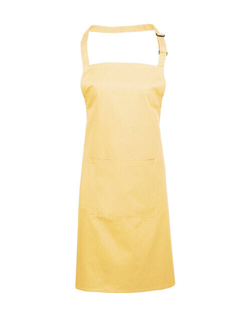 Colours Collection Bib Apron With Pocket