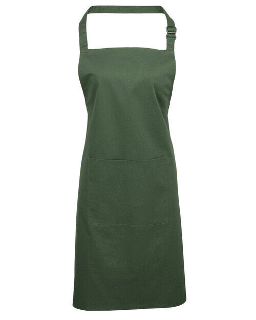 Colours Collection Bib Apron With Pocket
