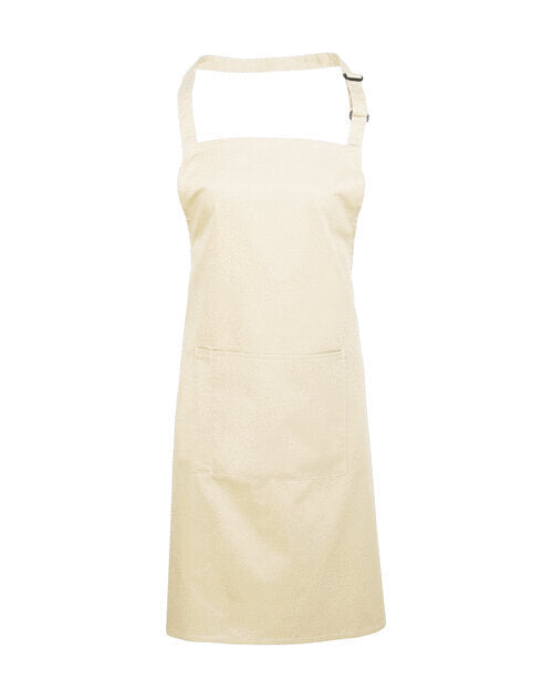 Colours Collection Bib Apron With Pocket
