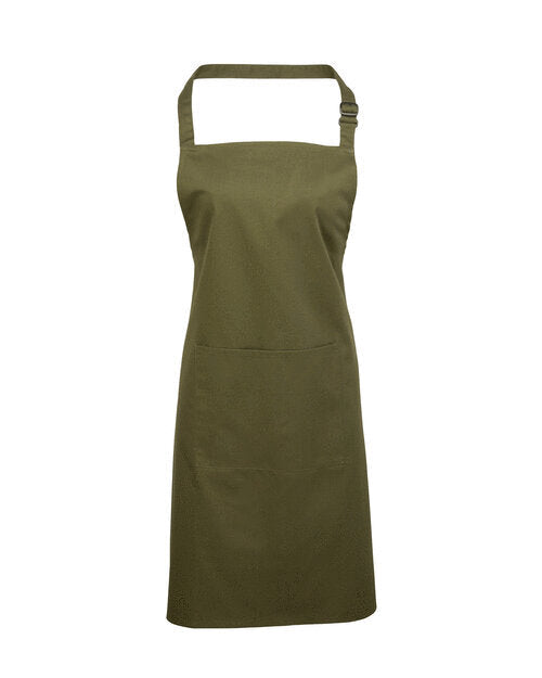 Colours Collection Bib Apron With Pocket