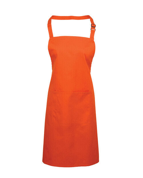 Colours Collection Bib Apron With Pocket