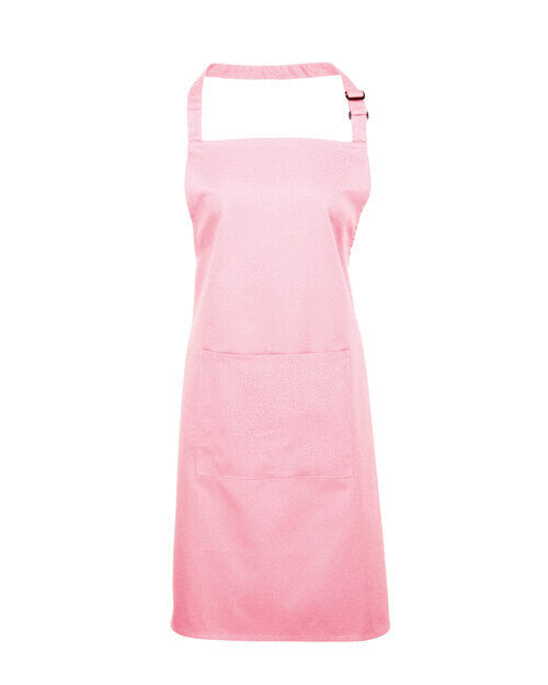 Colours Collection Bib Apron With Pocket