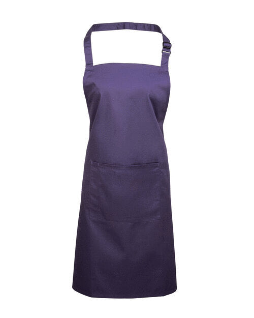 Colours Collection Bib Apron With Pocket