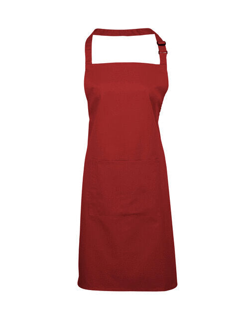 Colours Collection Bib Apron With Pocket