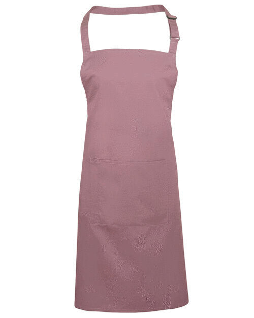 Colours Collection Bib Apron With Pocket