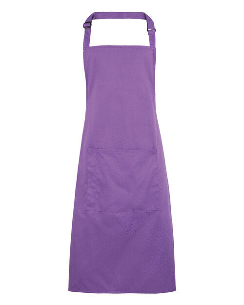 Colours Collection Bib Apron With Pocket