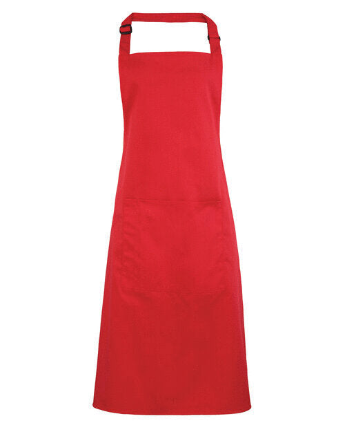 Colours Collection Bib Apron With Pocket