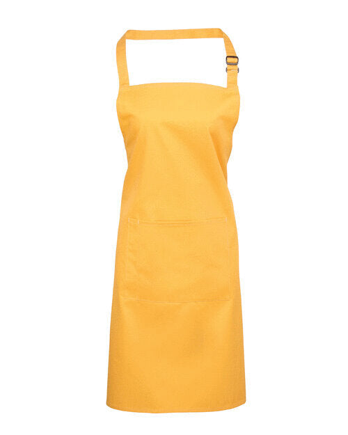 Colours Collection Bib Apron With Pocket