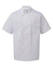 Stud Short Sleeve Chef Jacket
