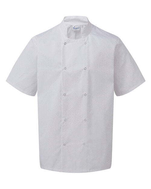 Stud Short Sleeve Chef Jacket