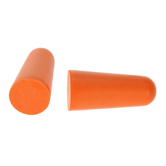 PU Foam Ear Plugs PPE - Orange (200 Pairs) (EP02)