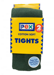 Pex Tights - 2 Pack (Bottle Green)