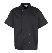 Studded Short Sleeve Chefs Jacket - PR664