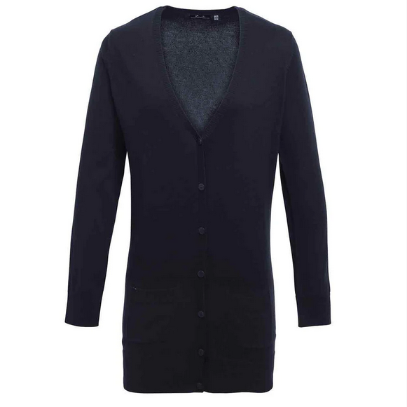 Women's Longline Knitted Cardigan - PR698