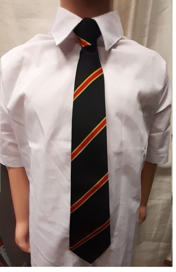 Lytham Clip on Tie  Black/Red