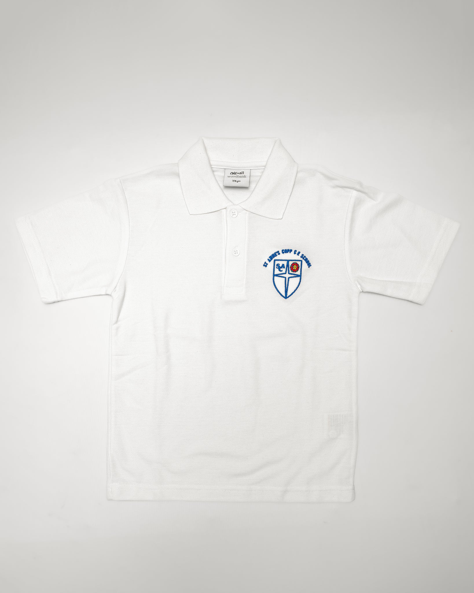 St Anne's Copp Polo Shirt (White)