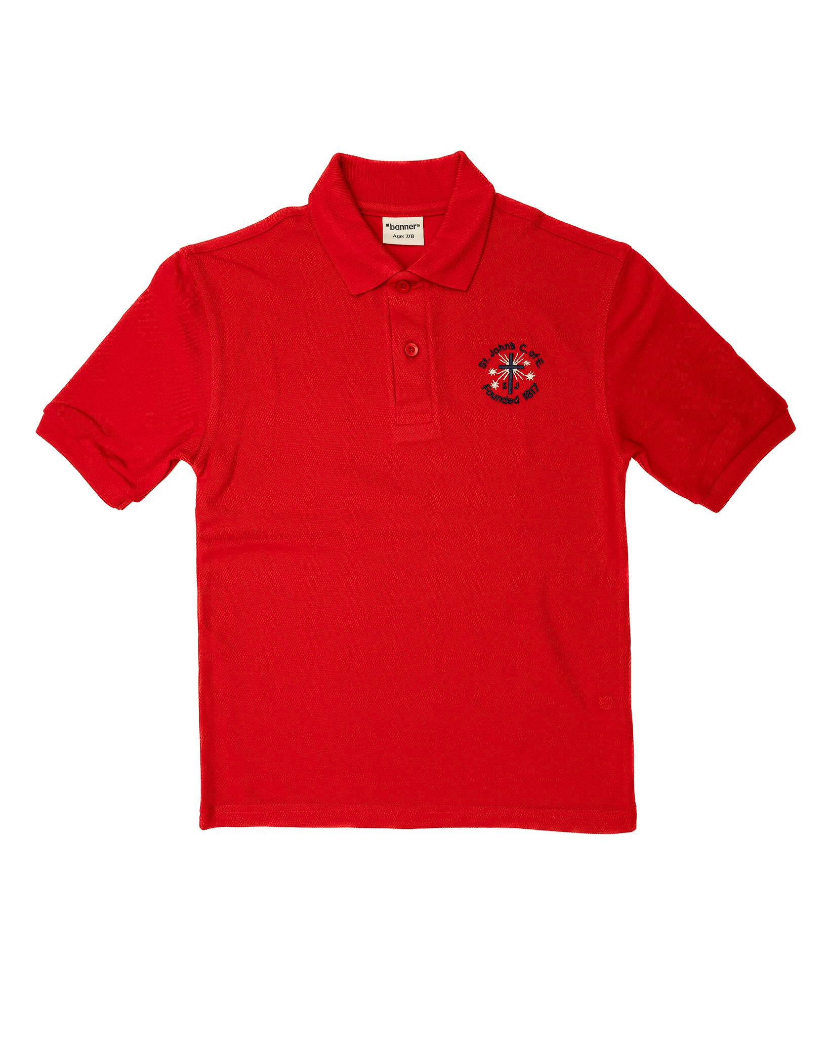 St John's Polo Shirt (Red)