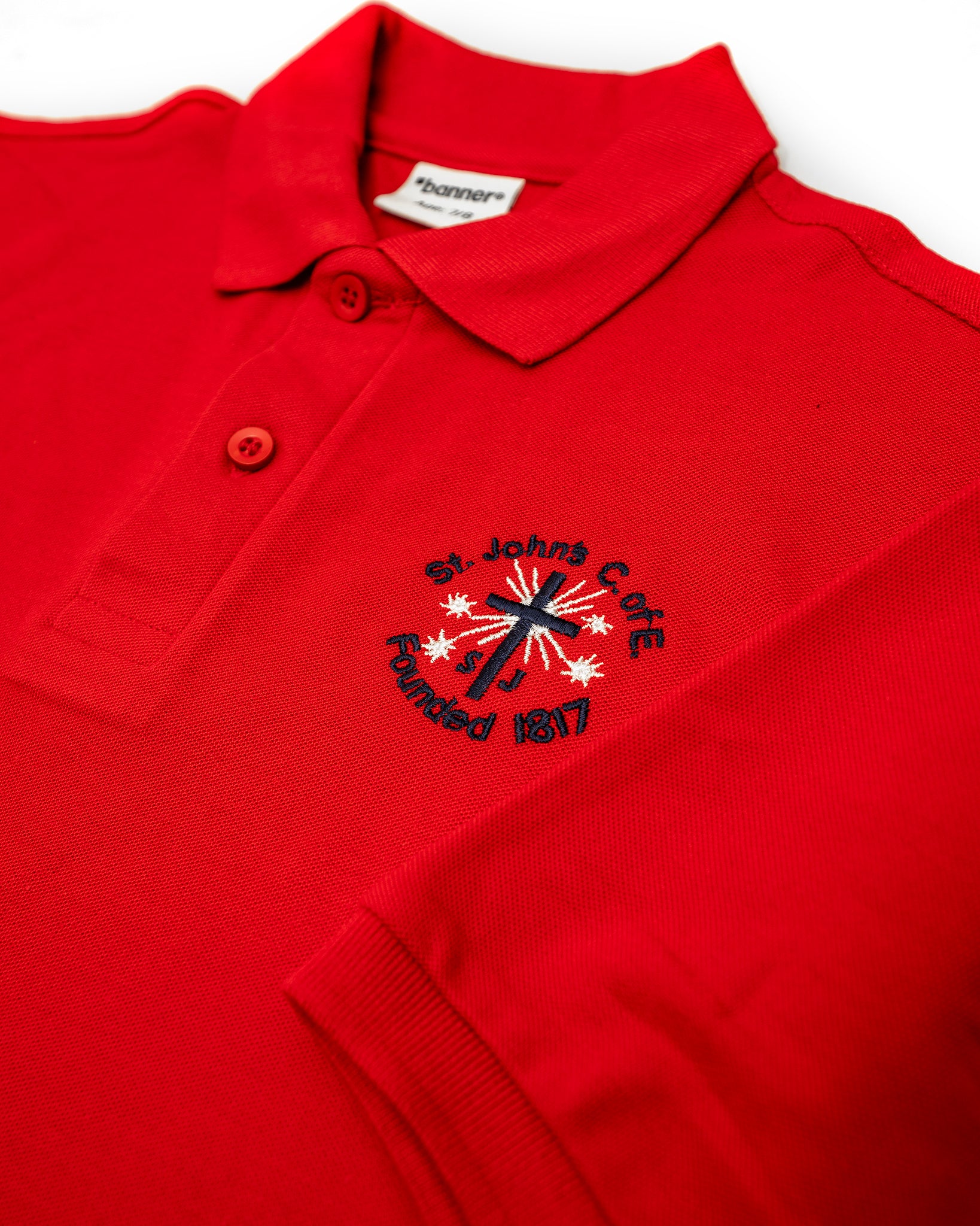 St John's Polo Shirt (Red)