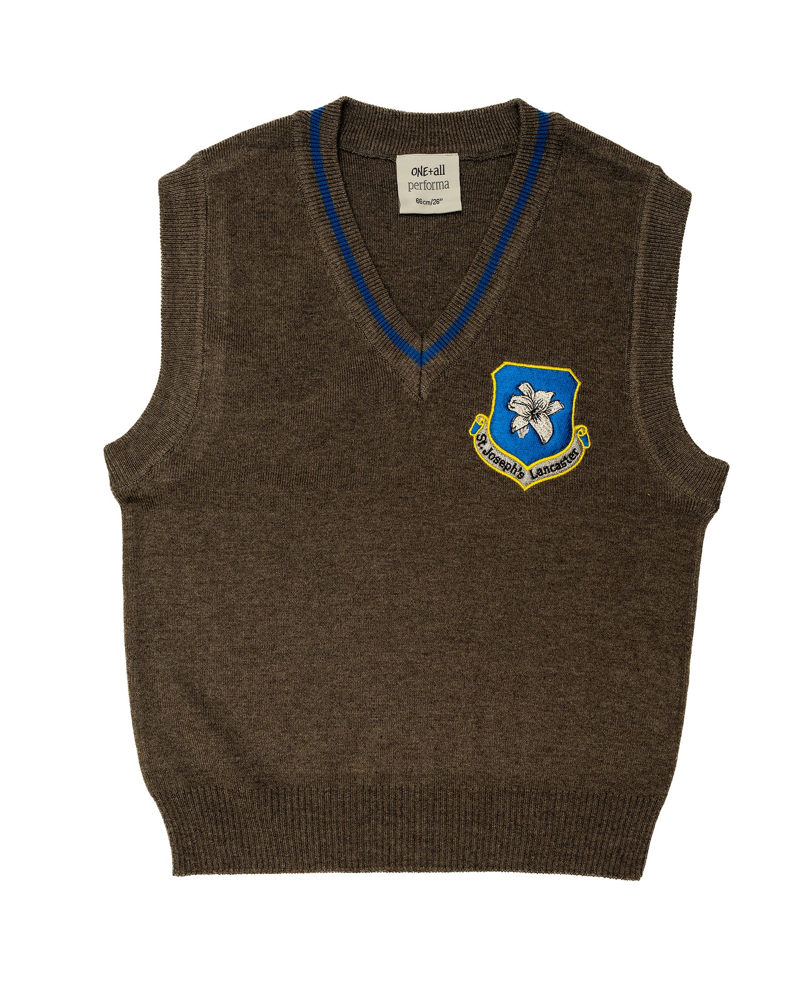 St Joseph's CPS Tank Top (Grey/Royal) - (Embroidered)