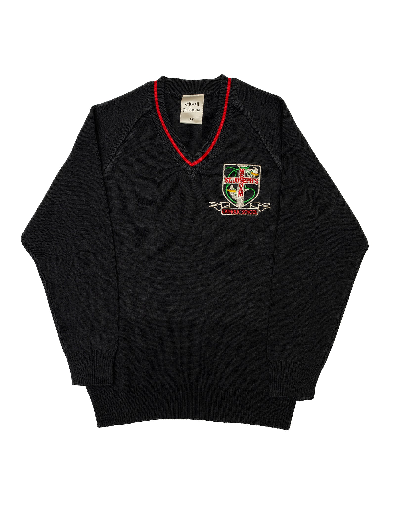 Wesham St Joseph's V-Neck Knitted Jumper