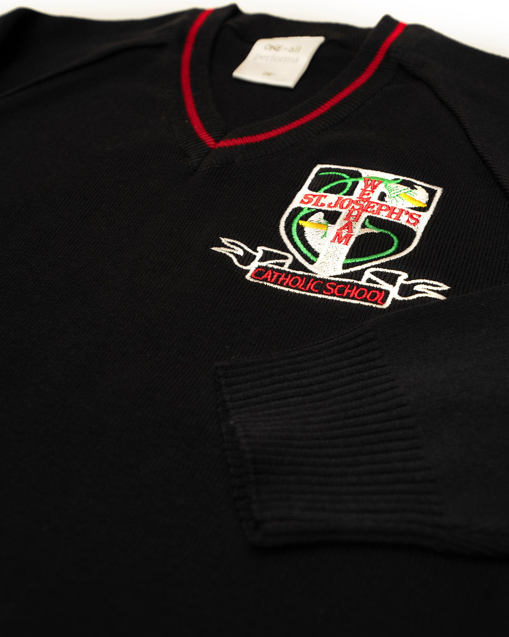 Wesham St Joseph's V-Neck Knitted Jumper