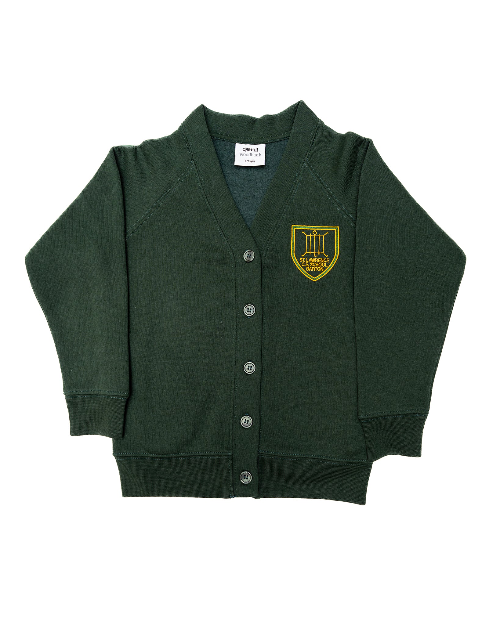 Barton S.L. Primary Cardigan - Bottle (Embroidered)