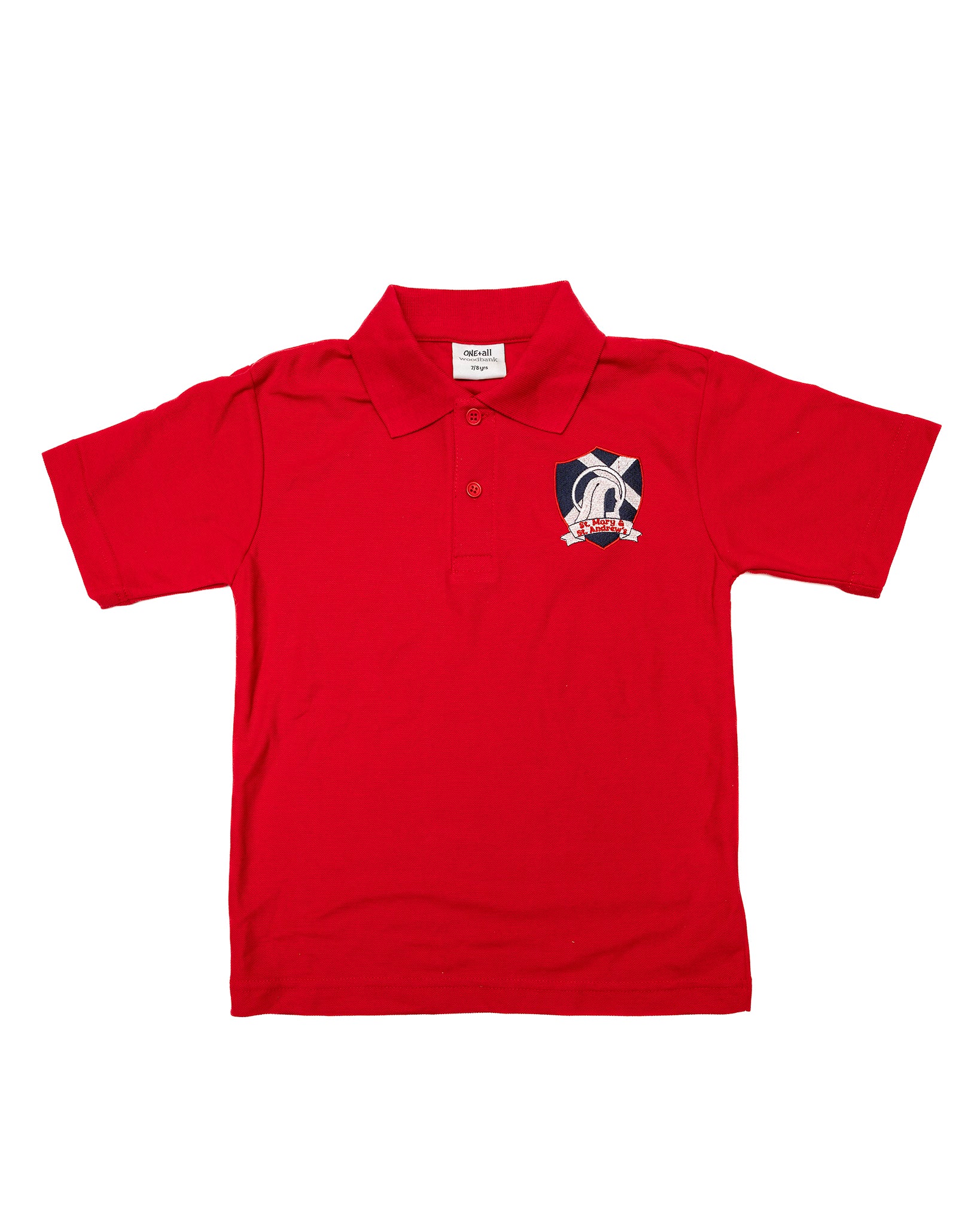 St Mary & St Andrew Polo Shirt (Red)