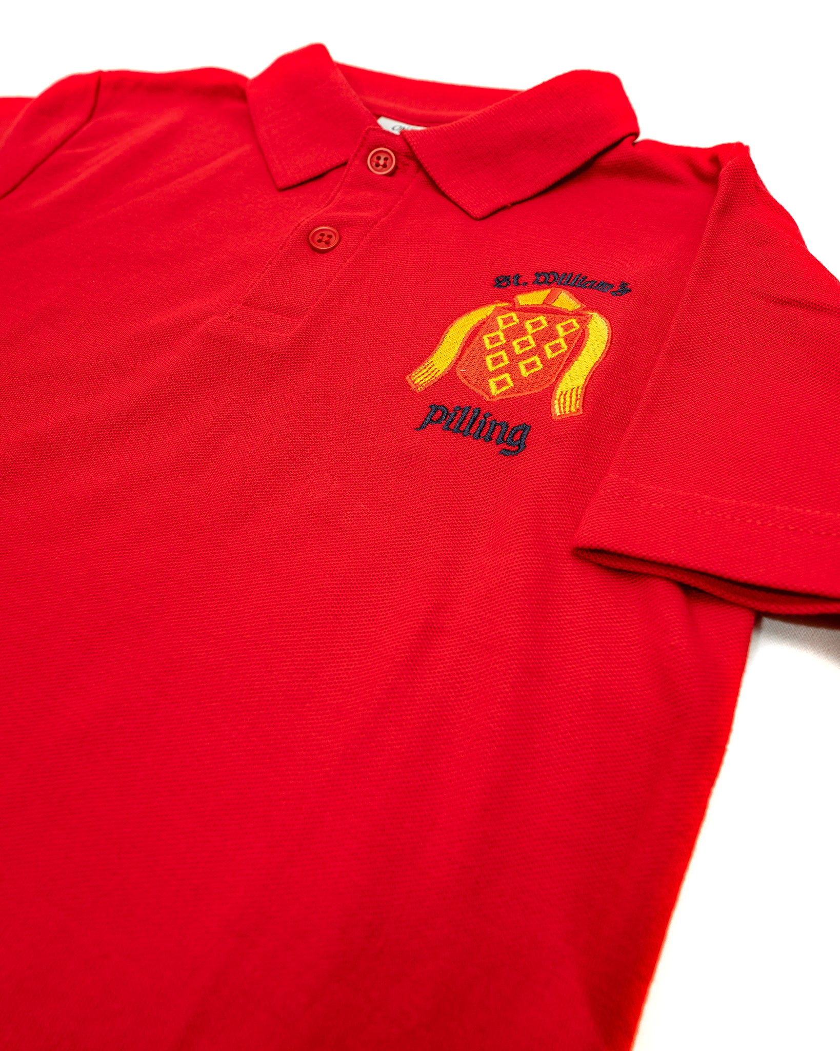 St Williams Primary Polo Shirt (Red)