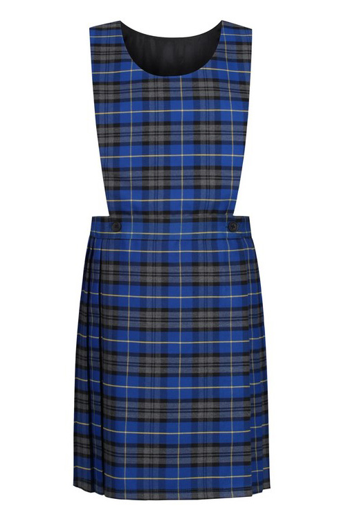 Blue Tartan Pinafore