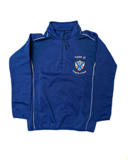 Treales Primary P.E 1/4 Zip Top (Royal/White) - Embroidered