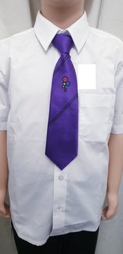 Unity Purple Tie  Clip on