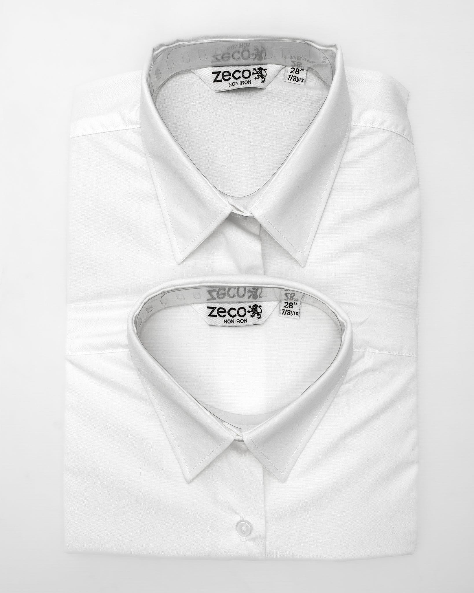 Zeco S/S Regular Fit Blouse - 2 Pack (White)