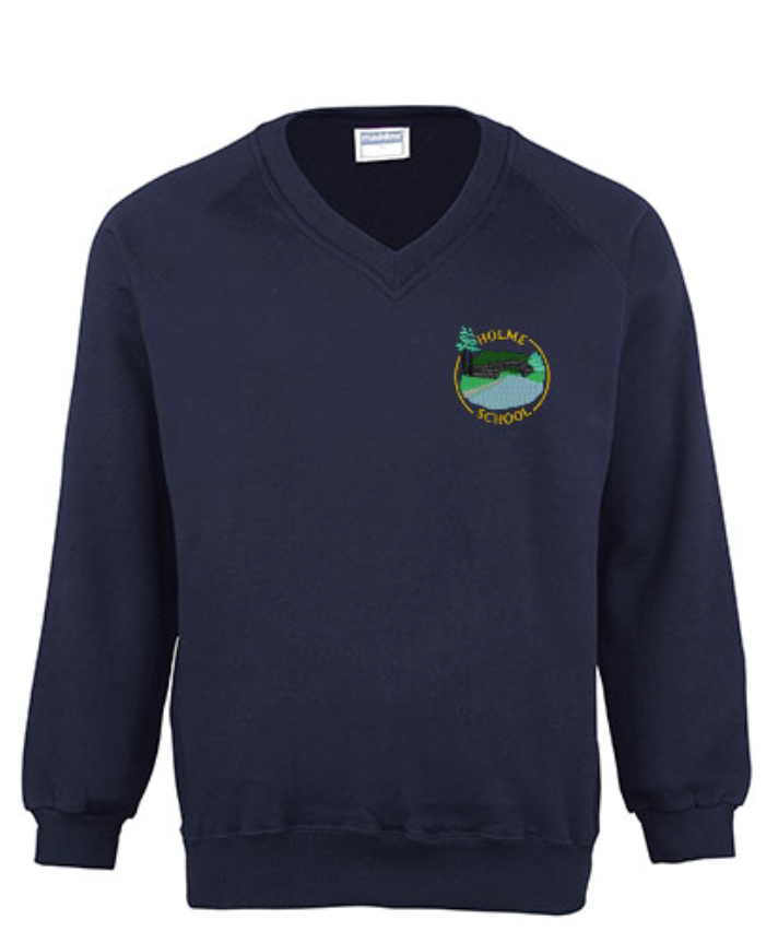 Holme School V-Neck Navy Sweatshirt