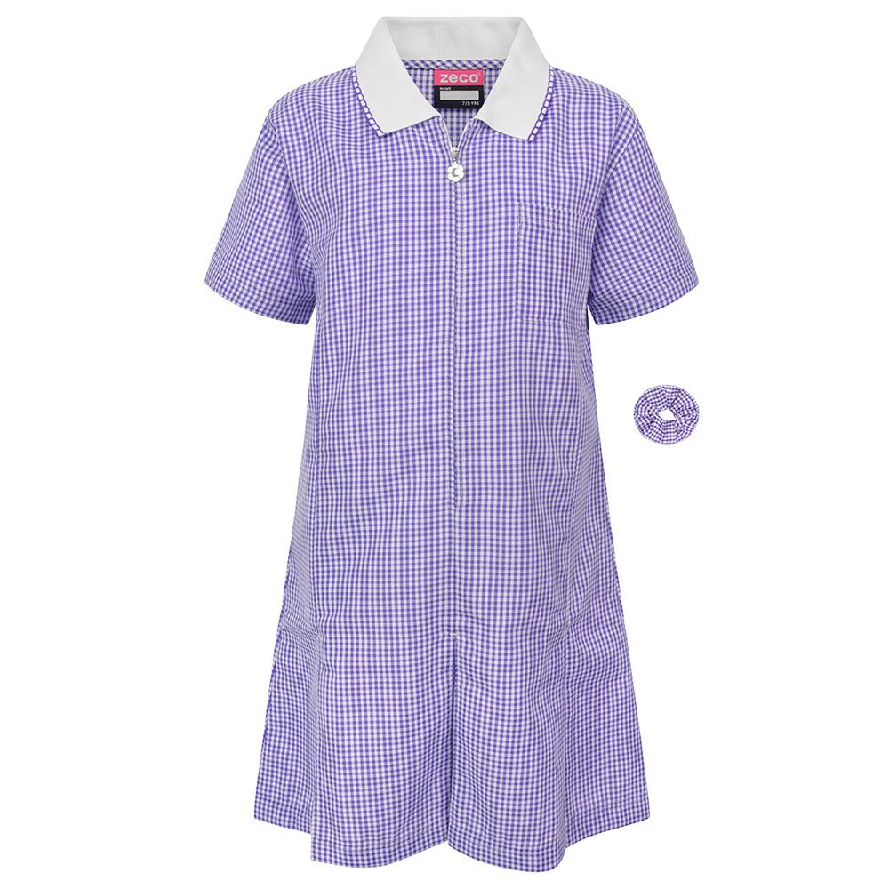 purple gingham dresses