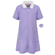 purple gingham dresses